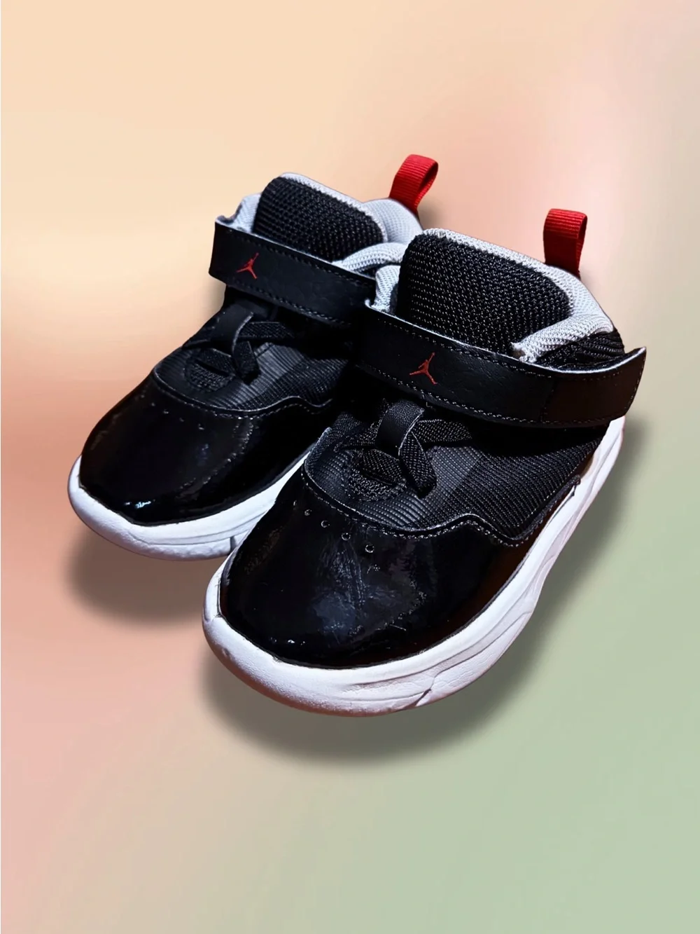 Jordan Stay Loyal 3 Black Cement Toddler 7C Black Red Shoes FB9924-006